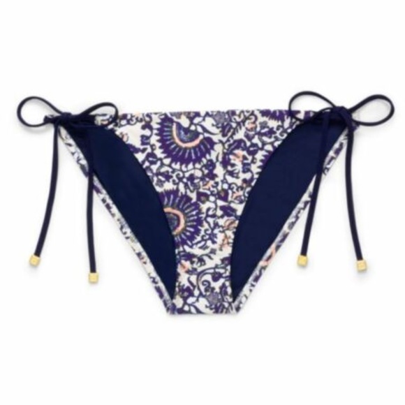 NWT Tory Burch 'Madura' Bikini String Bottoms Blue [SZ M ]‎ #R842 - Picture 2 of 7